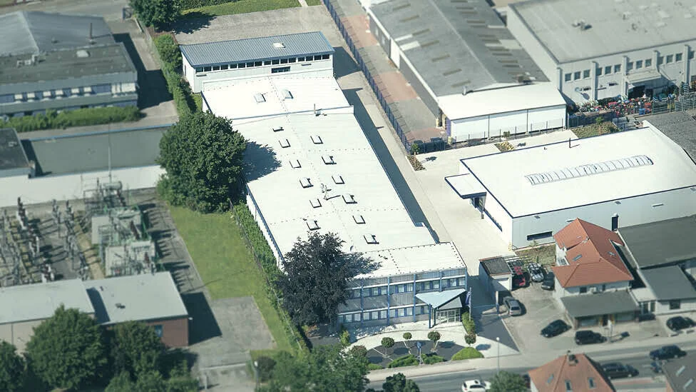 Luftaufnahme des Passier Firmensitzes in Langenhagen