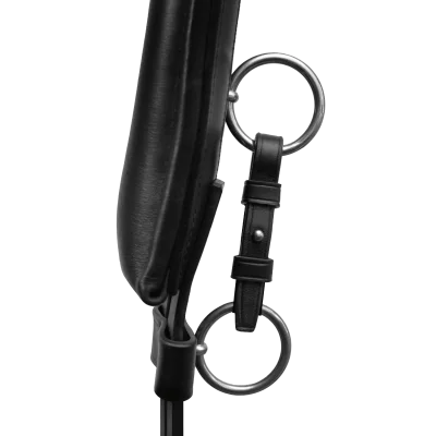 Horst Becker Longiergurt, schwarz, Detail höhenverstellbarer Ring